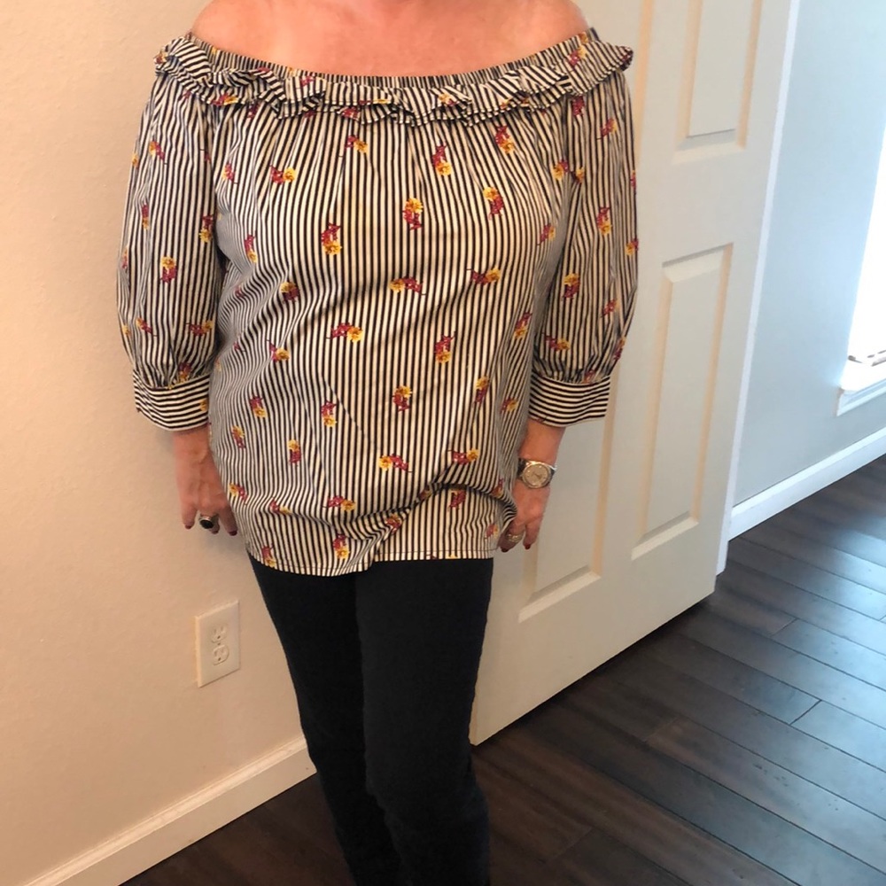 Neiman Marcus Off the Shoulder Top
